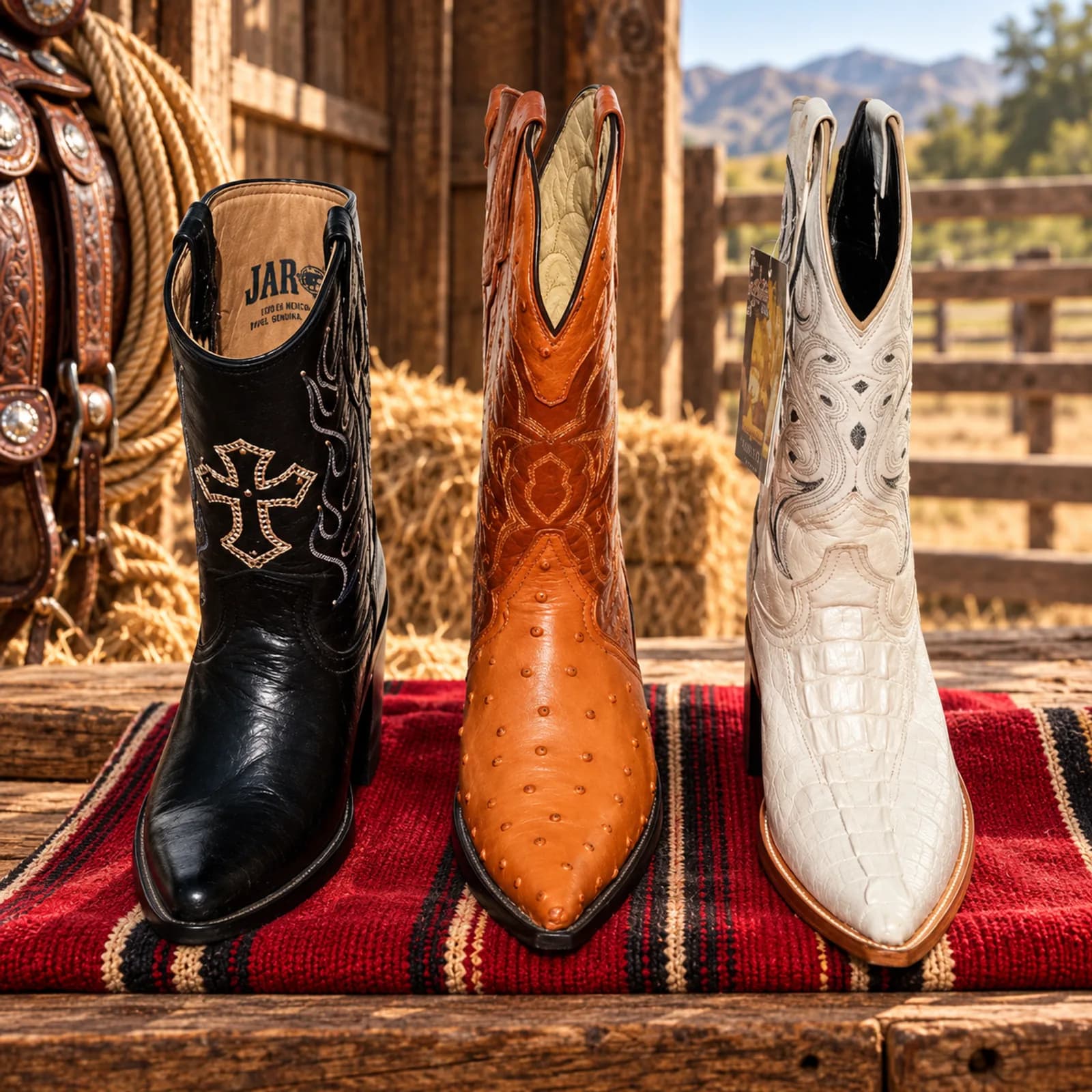 Botas Exóticas de Cuero