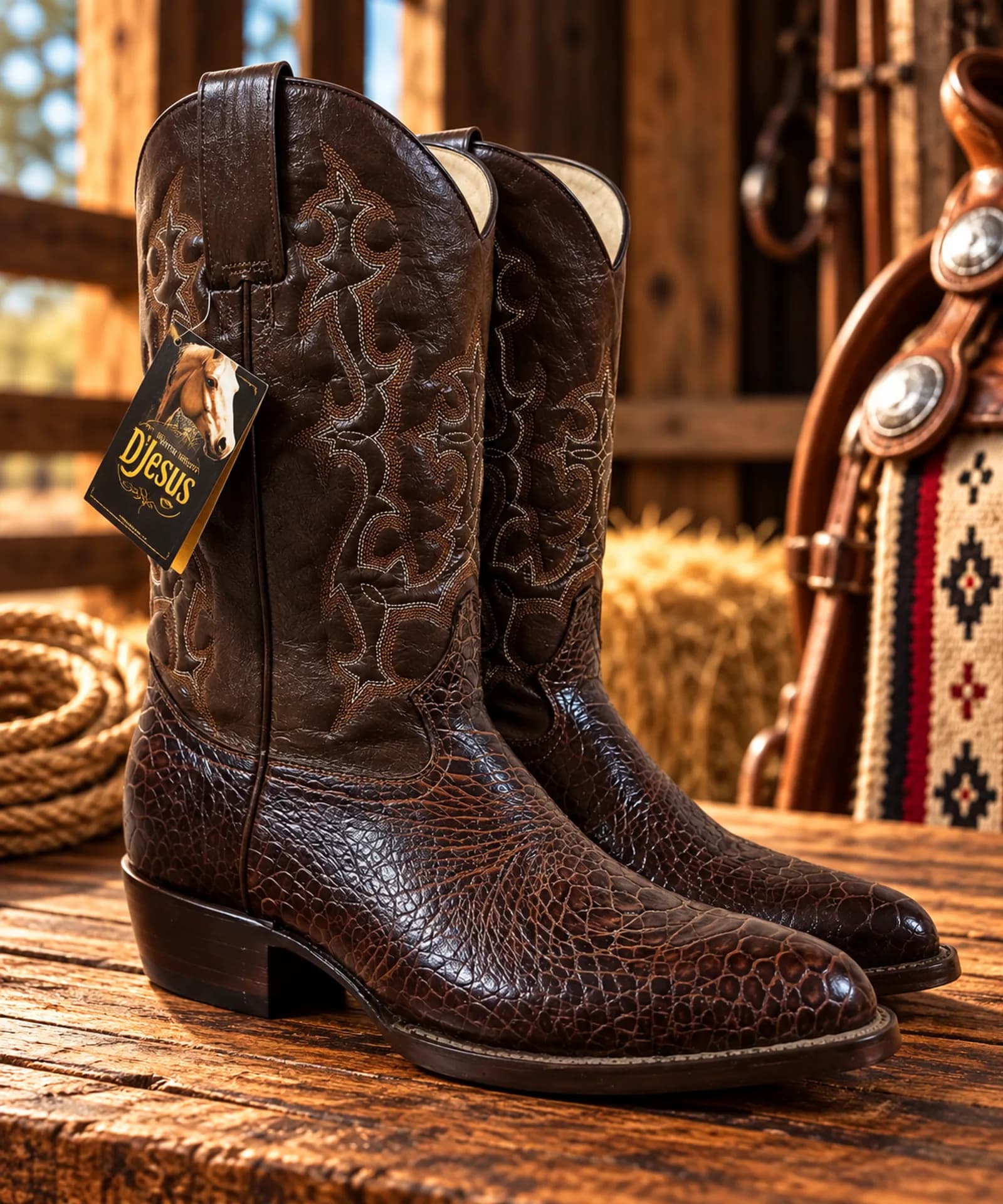 Botas Texanas Estilo Caguama Café