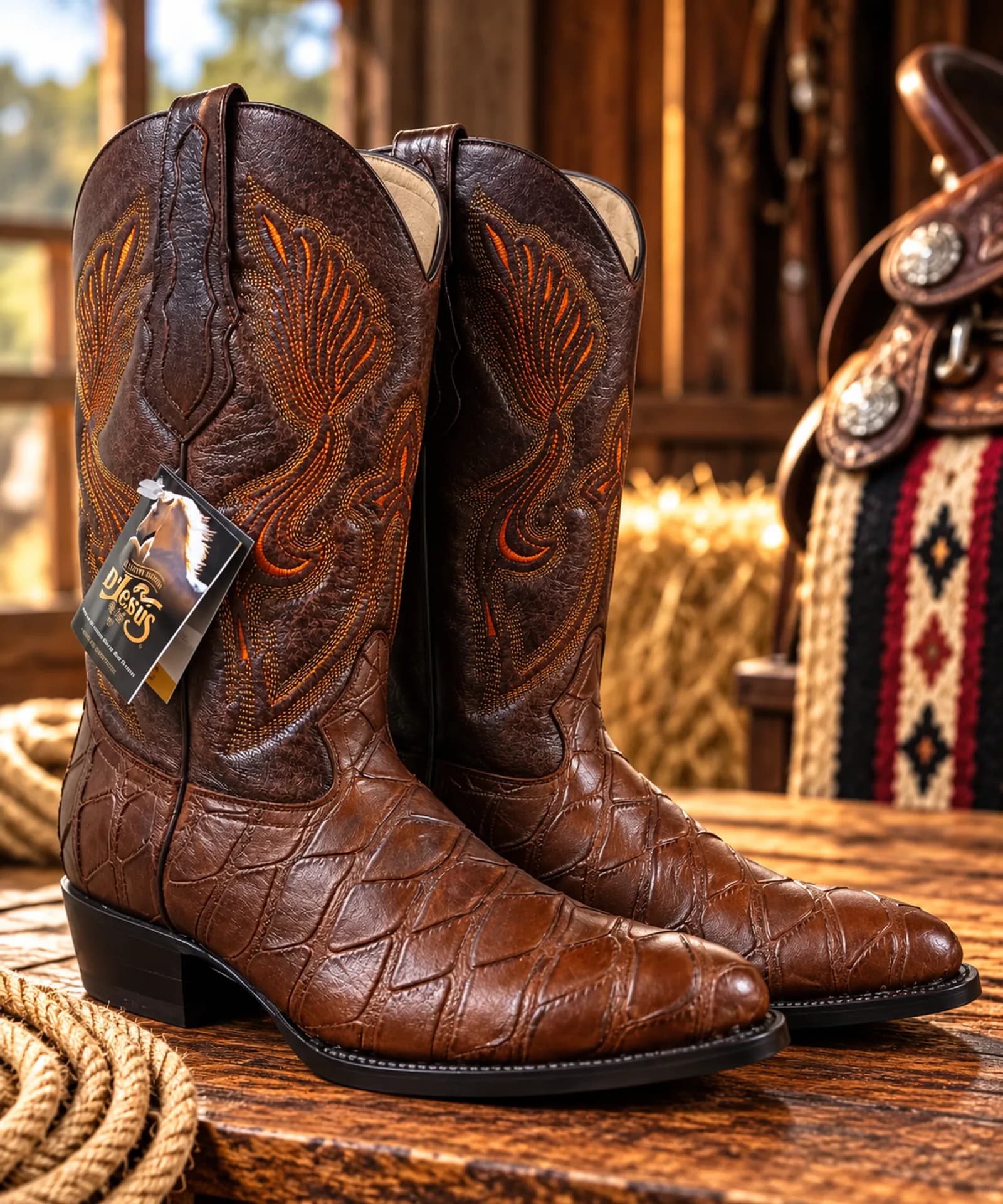 Botas Texanas Estilo Oso Hormiguero Café
