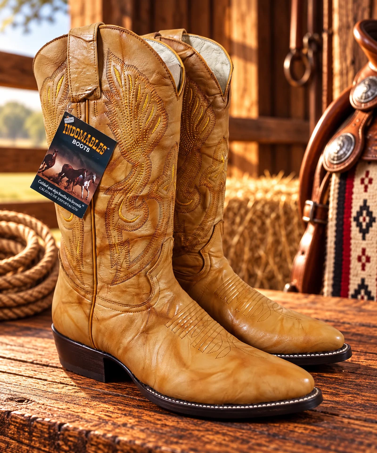 Botas Texanas Mula Clásicas Miel