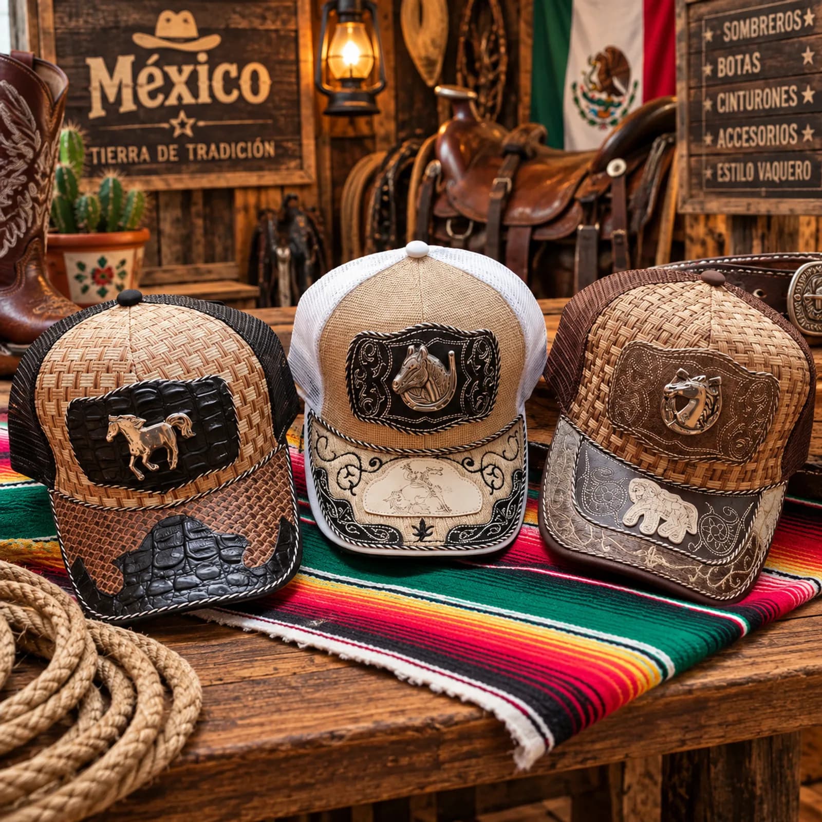 Gorra Jockey Vaquera Emblema Caballo