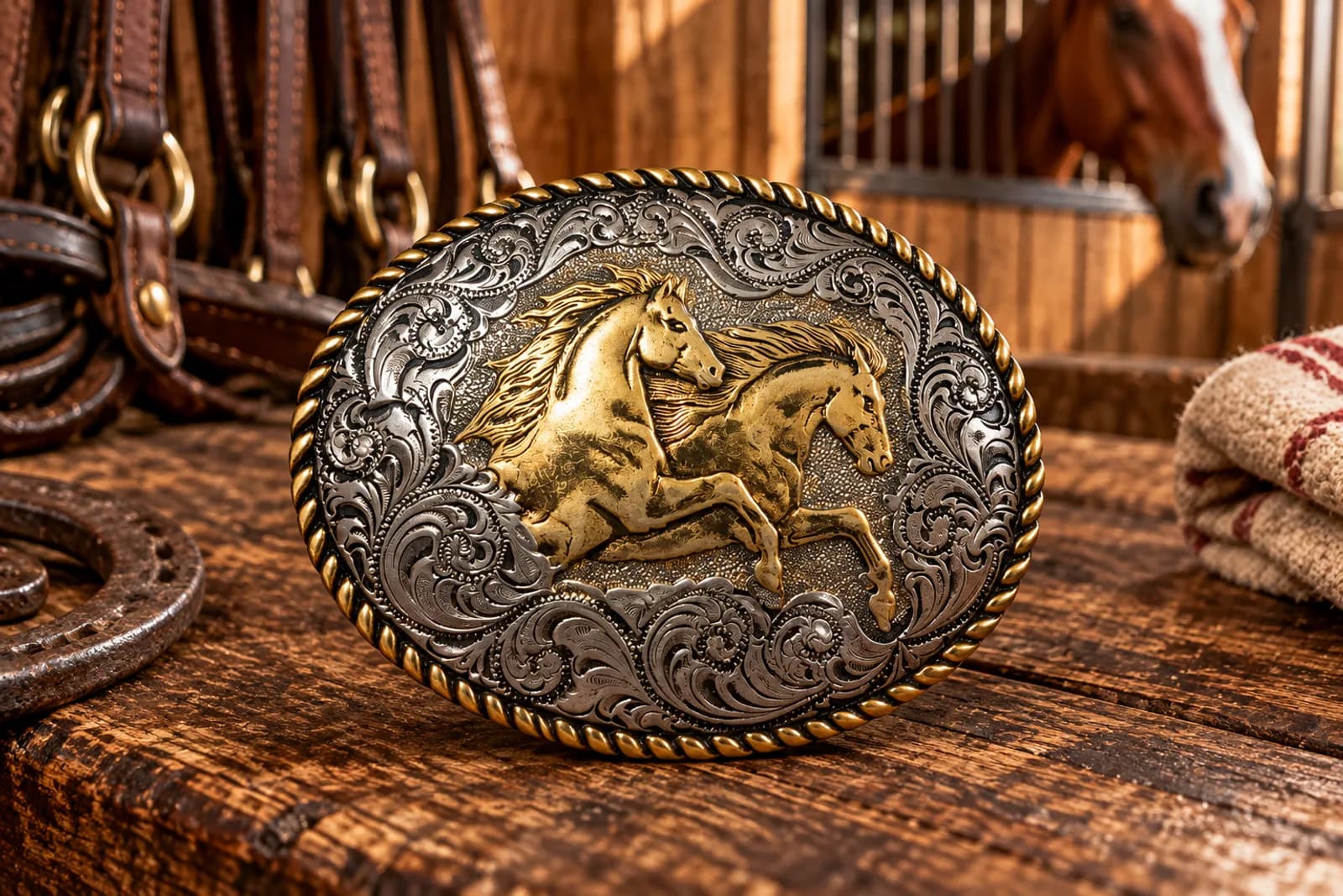 Hebilla Dos Caballos