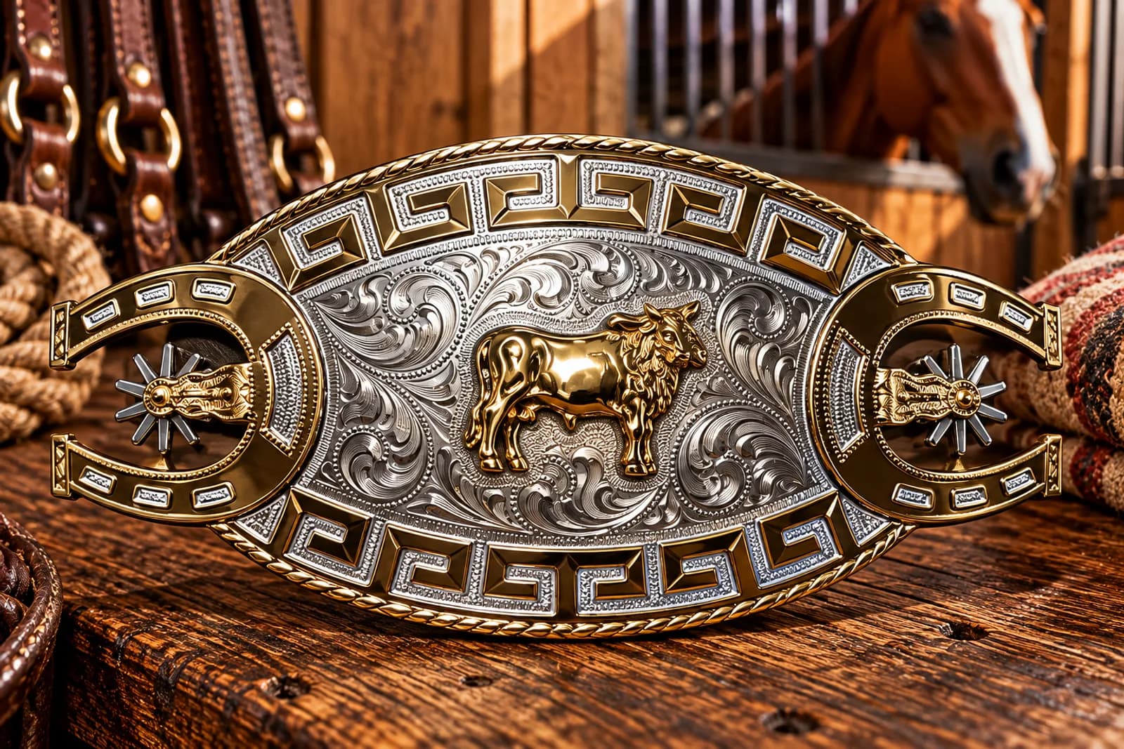 Hebilla Toro con Espuelas