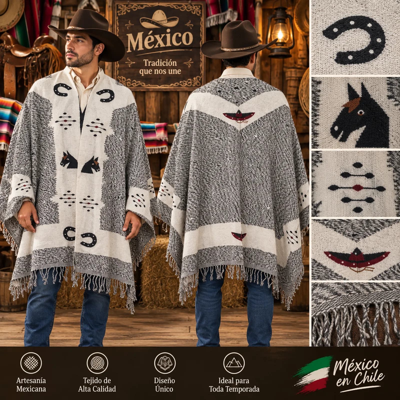 Manta Vaquera Caballos & Herraduras