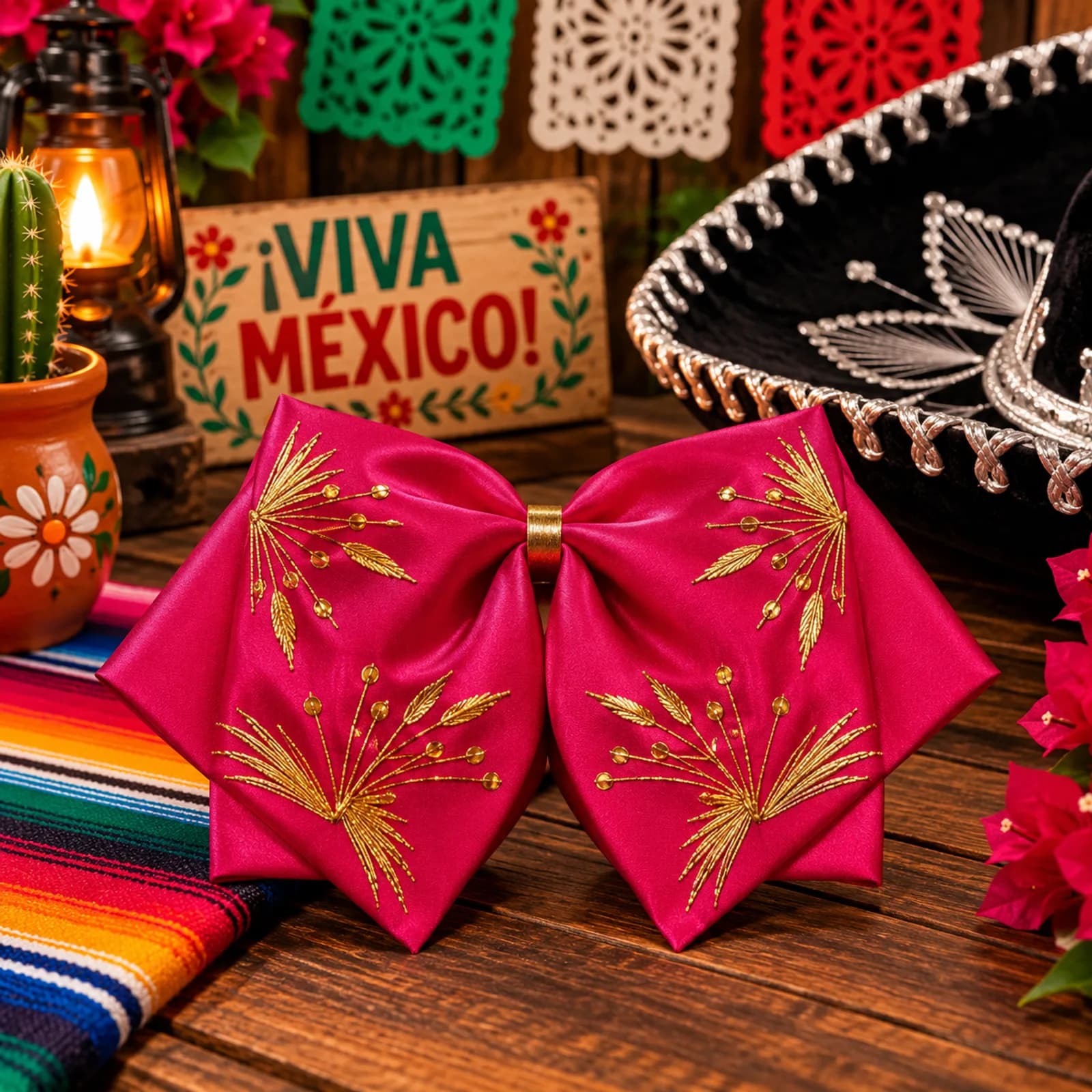 Moño de Charro Rosa