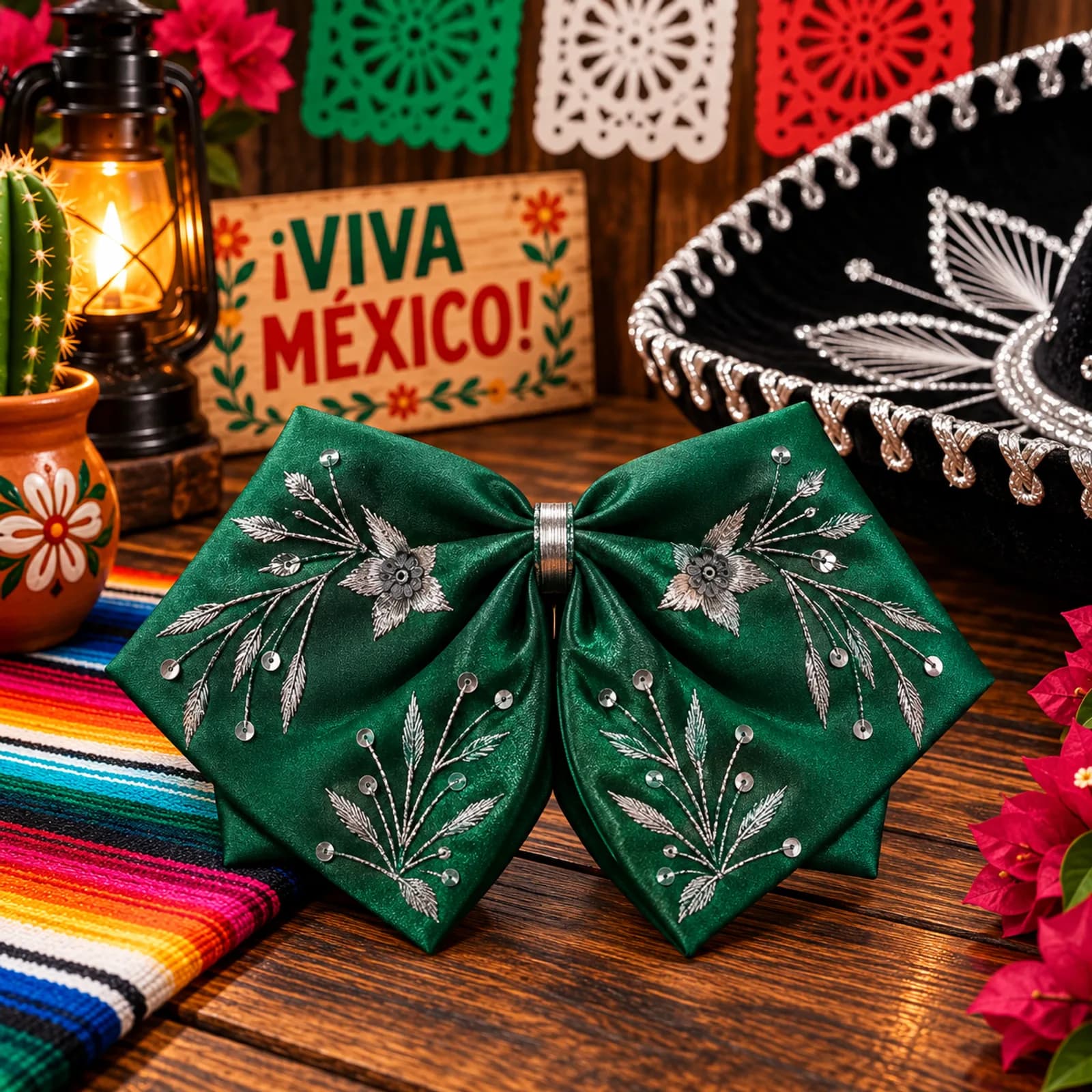 Moño de Charro Verde
