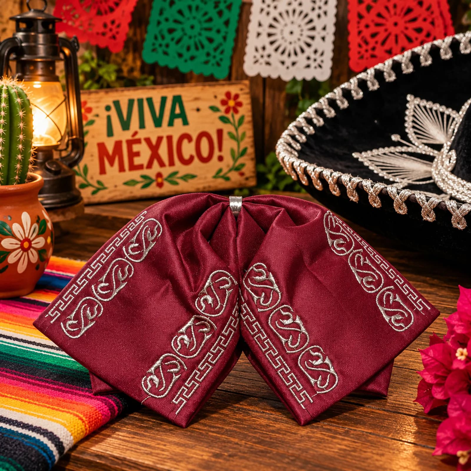 Moño de Charro Vino Plata