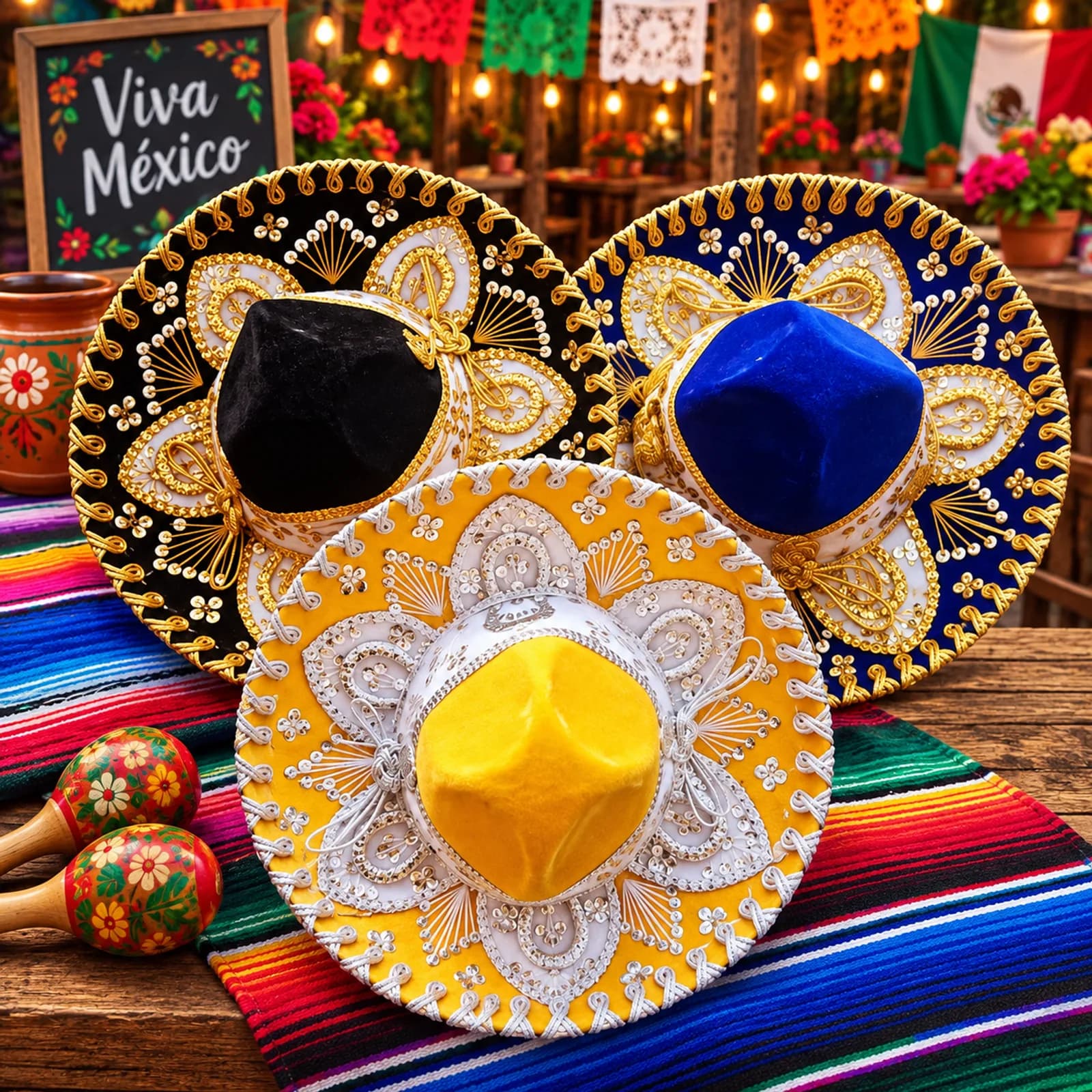 Sombrero Charro/Mariachi Infantil Hasta 2 Años