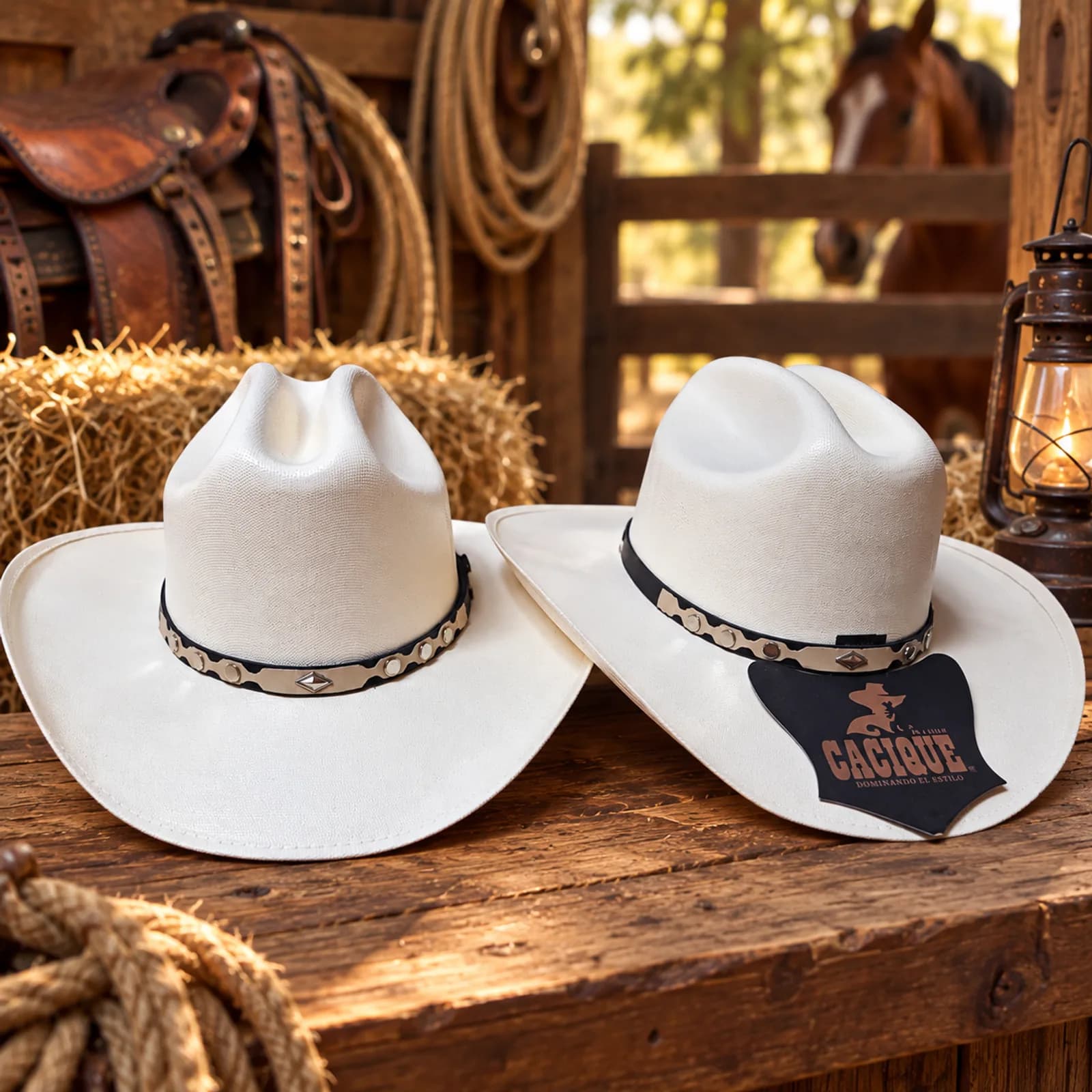 Sombrero Texano Blanco Cacique