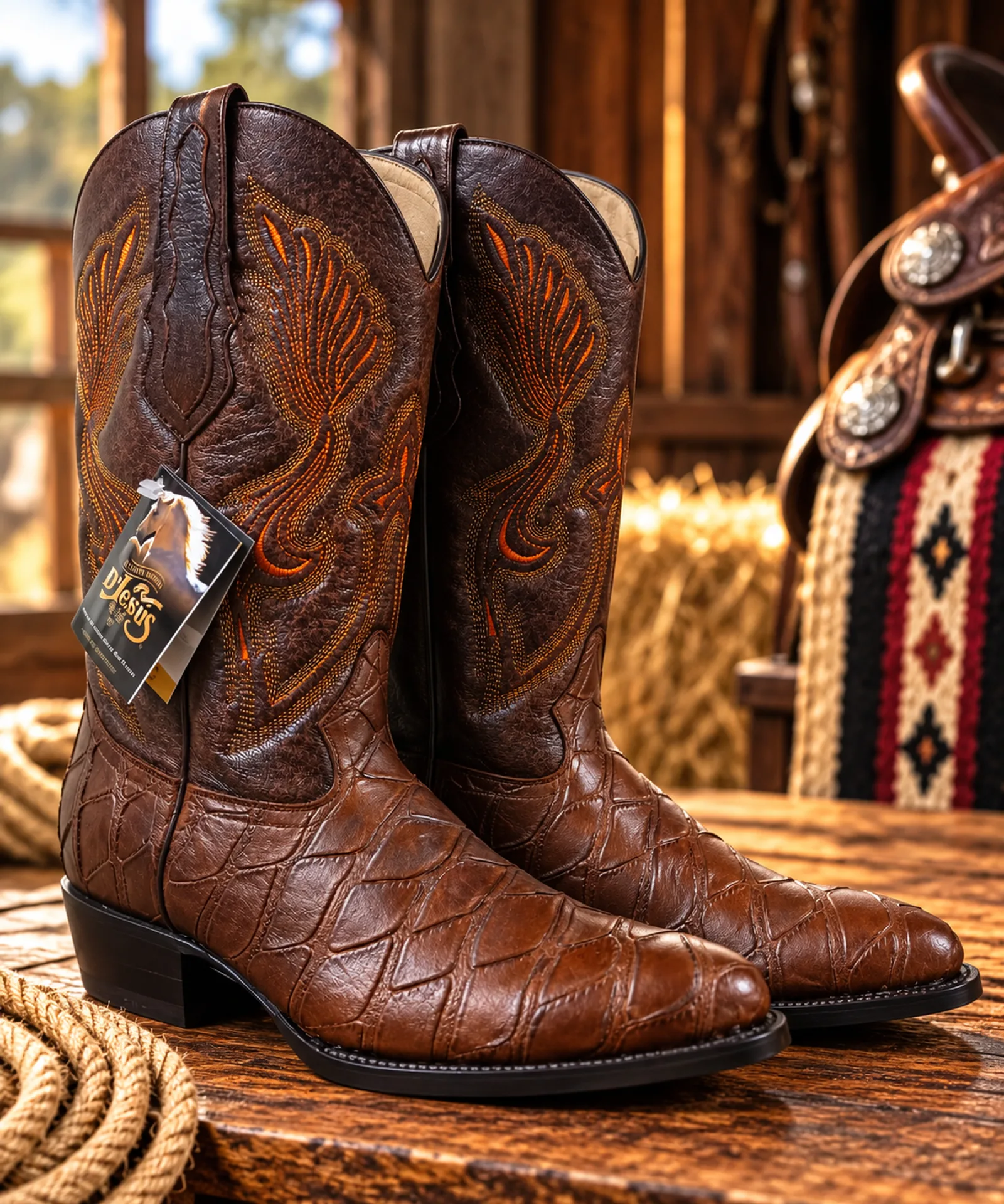 Botas Texanas Estilo Oso Hormiguero Café