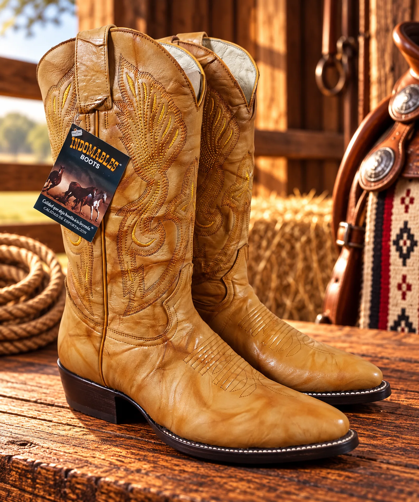 Botas Texanas Mula Clásicas Miel