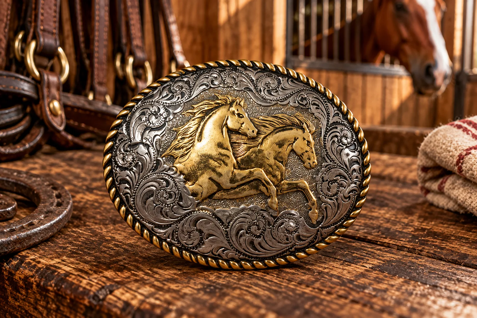 Hebilla Dos Caballos