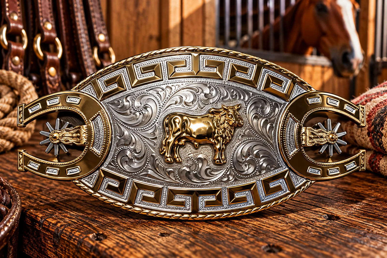 Hebilla Toro con Espuelas