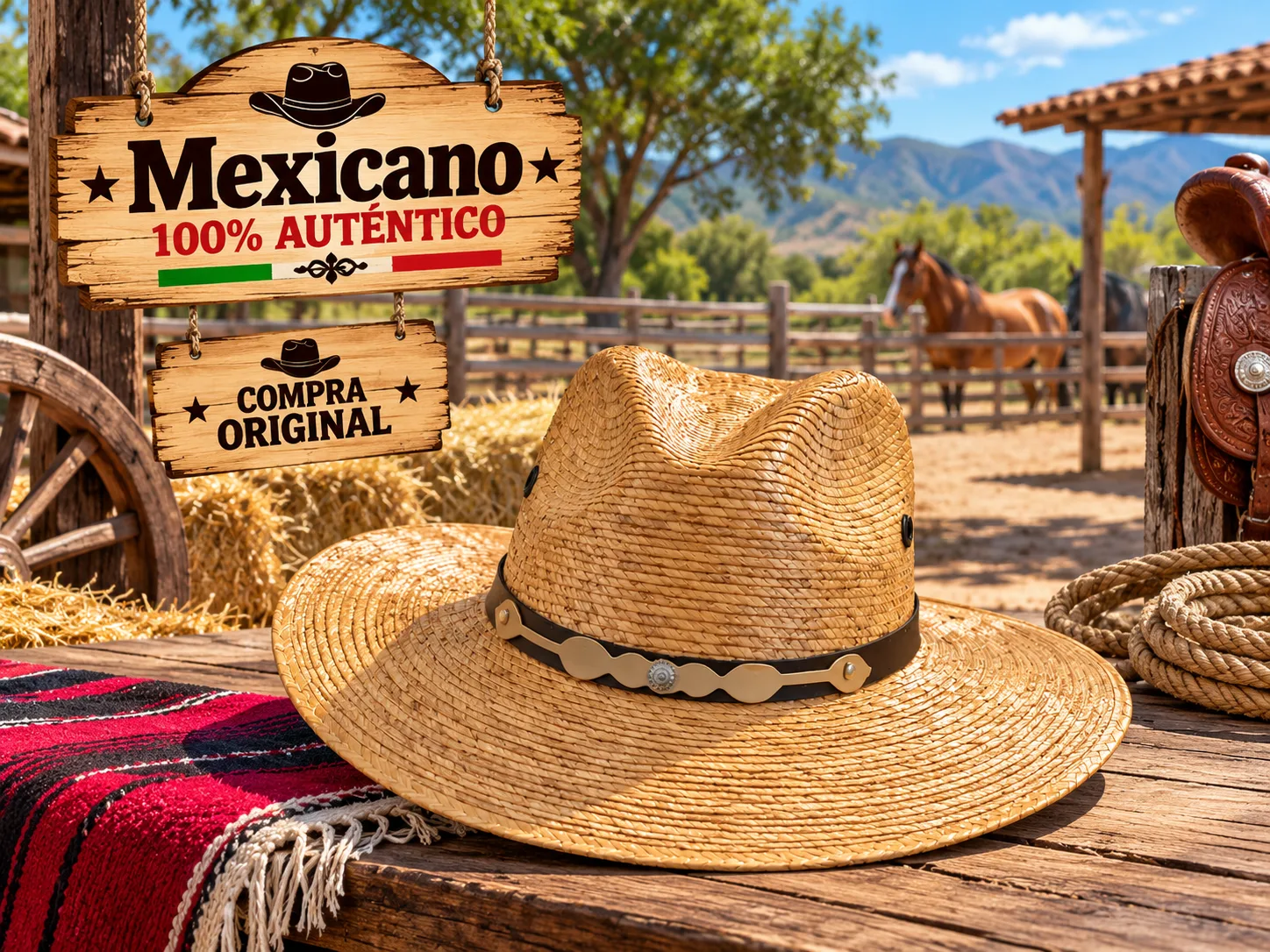 Sombrero de Palma Impermeabilizado